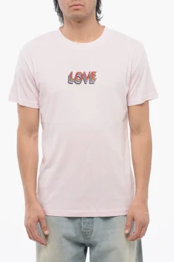 Sale T-Shirt Girocollo LOVE con Ricamo Uomo T-Shirt