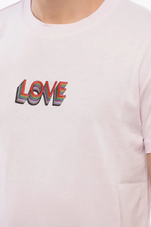 Sale T-Shirt Girocollo LOVE con Ricamo Uomo T-Shirt