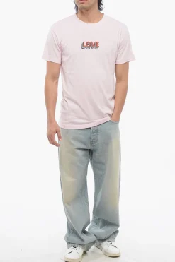 Sale T-Shirt Girocollo LOVE con Ricamo Uomo T-Shirt