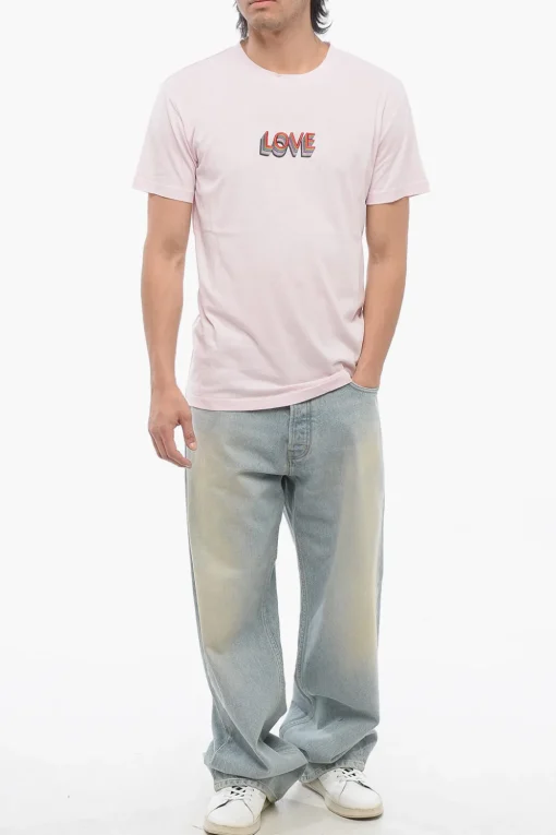 Sale T-Shirt Girocollo LOVE con Ricamo Uomo T-Shirt
