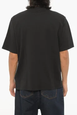 New T-Shirt Girocollo OPTICAL CROSS in Tinta Unita Uomo T-Shirt