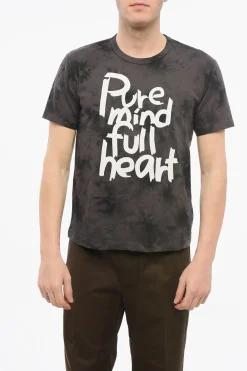 Discount T-Shirt Girocollo PURE MIND in Cotone Tie Dye Uomo T-Shirt