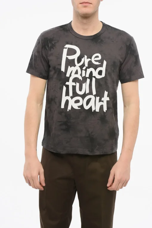 Discount T-Shirt Girocollo PURE MIND in Cotone Tie Dye Uomo T-Shirt