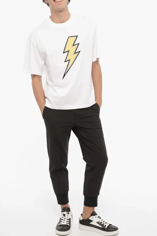 Best T-Shirt Girocollo RAINBOLT Slim Fit Uomo T-Shirt