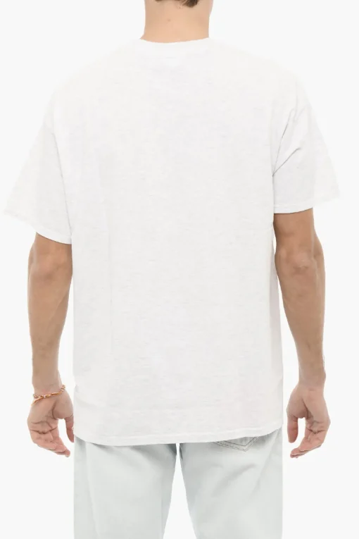 Online T-Shirt Girocollo RANGER in Tinta Unita con Stampa a Contrasto Uomo T-Shirt