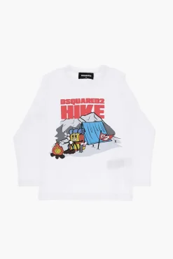 T-Shirt Girocollo RELAX a Maniche Lunghe>Dsquared2 Kids Hot