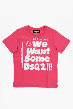 T-shirt Girocollo RELAX Stampata>Dsquared2 Kids Hot