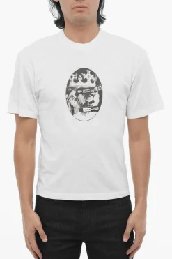 Online T-shirt Girocollo ROCK BAND ZODIAC LEON Slim Fit stampata Uomo T-Shirt