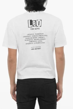 Online T-shirt Girocollo ROCK BAND ZODIAC LEON Slim Fit stampata Uomo T-Shirt