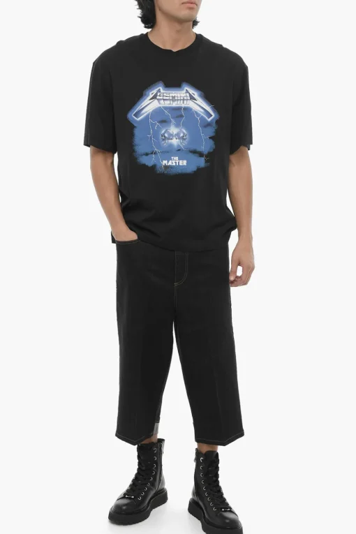 Hot T-shirt Girocollo ROCK BAND ZODIAC GEMINI Slim Fit con Maniche Dropped Uomo T-Shirt