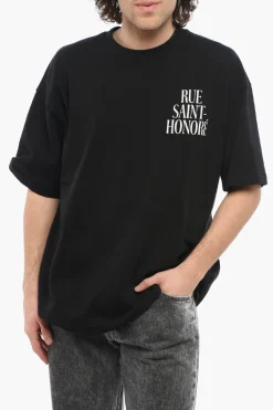 Fashion T-Shirt Girocollo RUE-SAINT-HONORE Stampata Uomo T-Shirt