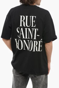 Fashion T-Shirt Girocollo RUE-SAINT-HONORE Stampata Uomo T-Shirt