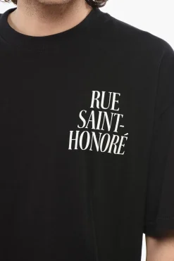 Fashion T-Shirt Girocollo RUE-SAINT-HONORE Stampata Uomo T-Shirt