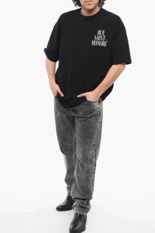 Fashion T-Shirt Girocollo RUE-SAINT-HONORE Stampata Uomo T-Shirt