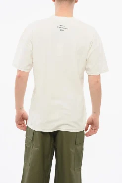 Online T-Shirt Girocollo SAINT-HONORE ATHLETICS in Tinta Unita con Stampa a Contrasto Uomo T-Shirt