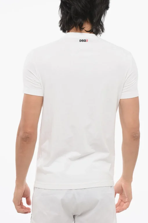 Online T-Shirt Girocollo Slim Fit in Misto Cotone Uomo Intimo