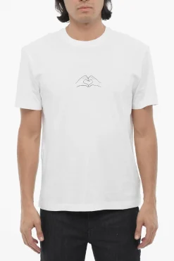 T-shirt Girocollo Slim Fit con Stampa Cuore>Neil Barrett Best
