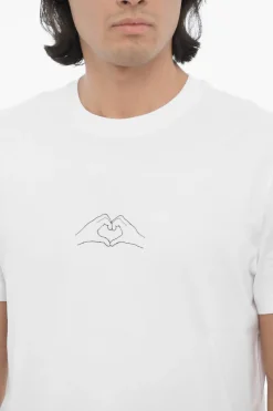 T-shirt Girocollo Slim Fit con Stampa Cuore></noscript>Neil Barrett Best