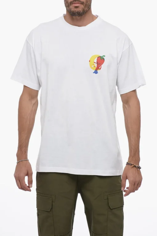 Discount T-Shirt Girocollo Stampata Uomo T-Shirt