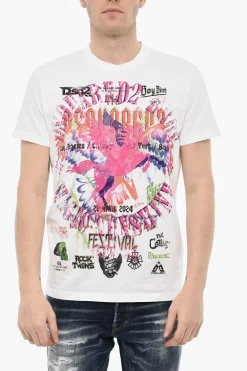 Discount T-shirt Girocollo Stampata Uomo T-Shirt