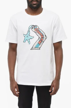 Online T-Shirt Girocollo Stampata sul Fronte Uomo T-Shirt