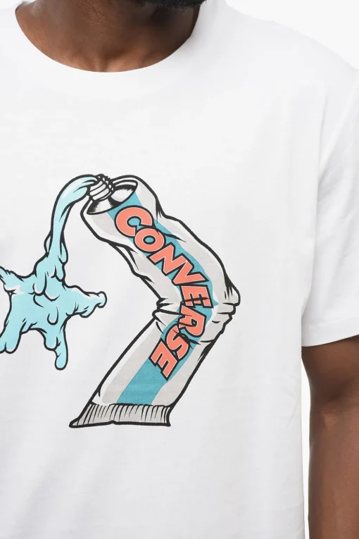Online T-Shirt Girocollo Stampata sul Fronte Uomo T-Shirt