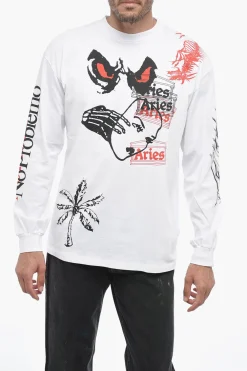 Sale T-shirt Girocollo Stampata All-Over Uomo T-Shirt