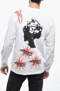 Sale T-shirt Girocollo Stampata All-Over Uomo T-Shirt