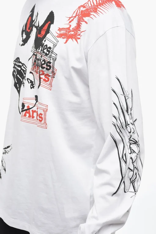 Sale T-shirt Girocollo Stampata All-Over Uomo T-Shirt