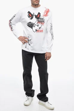 Sale T-shirt Girocollo Stampata All-Over Uomo T-Shirt