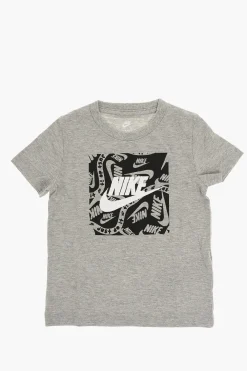 New T-Shirt Girocollo Stampata sul Fronte Bambino Abbigliamento