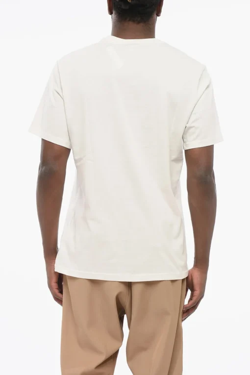 Sale T-Shirt Girocollo Standard Fit con Logo Stampato Uomo T-Shirt