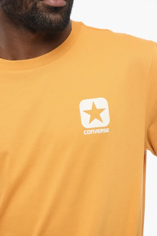 Outlet T-Shirt Girocollo Standard Fit in Tinta Unita Uomo T-Shirt