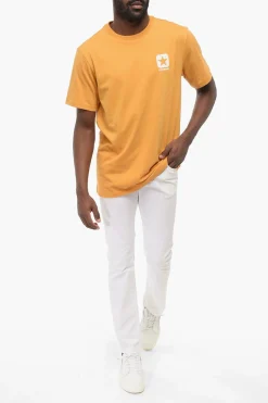 Outlet T-Shirt Girocollo Standard Fit in Tinta Unita Uomo T-Shirt