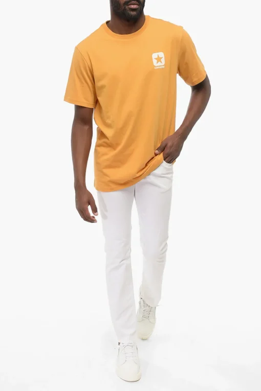 Outlet T-Shirt Girocollo Standard Fit in Tinta Unita Uomo T-Shirt