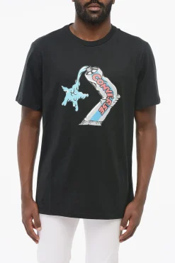 T-Shirt Girocollo Standard Fit Stampata sul Fronte>Converse Discount