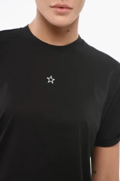 Sale T-Shirt Girocollo STAR in Cotone Donna T-Shirts E Tops