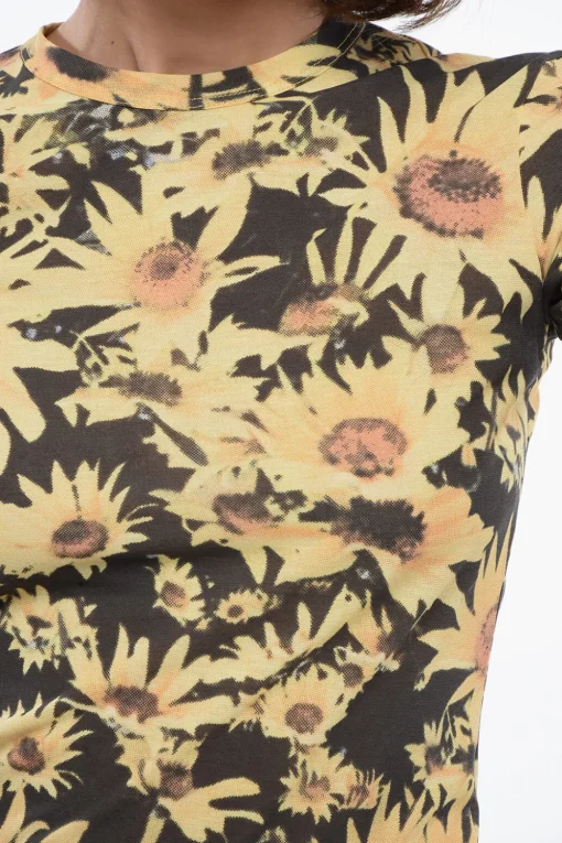 Outlet T-Shirt Girocollo SUNFLOWER in Cotone Tecnico Donna T-Shirts E Tops