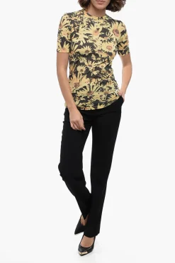 Outlet T-Shirt Girocollo SUNFLOWER in Cotone Tecnico Donna T-Shirts E Tops