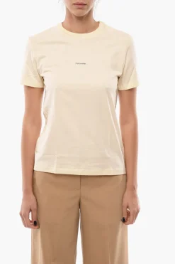 Best T-Shirt Girocollo SUZANA in Tinta Unita con Logo Stampato Donna T-Shirts E Tops