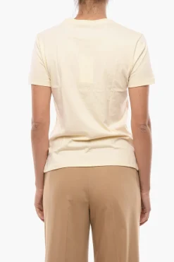 Best T-Shirt Girocollo SUZANA in Tinta Unita con Logo Stampato Donna T-Shirts E Tops