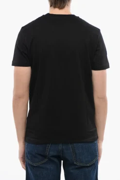 T-shirt Girocollo T-DIEGOR NEW INDUSTRIES in Cotone con Logo in Rilievo>Diesel Clearance