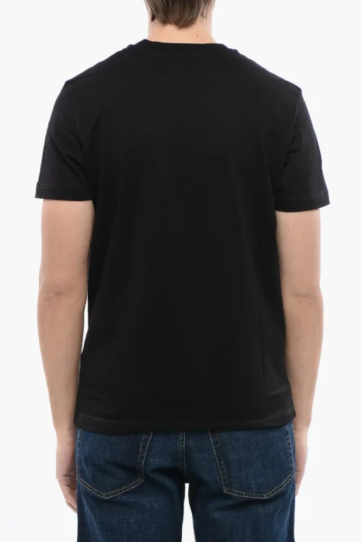 T-shirt Girocollo T-DIEGOR NEW INDUSTRIES in Cotone con Logo in Rilievo>Diesel Clearance