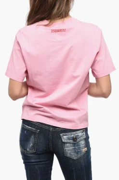 T-Shirt Girocollo THE TWINS in Cotone>Dsquared2 Clearance