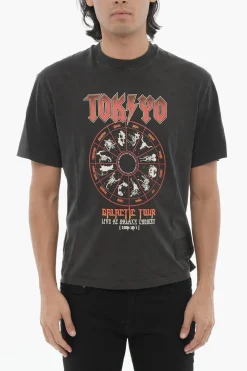 T-Shirt Girocollo TOKYO GALACTIC TOUR Stampata>Neil Barrett Fashion