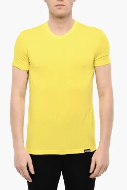 Discount T-shirt Girocollo Underwear Elasticizzata Uomo Intimo