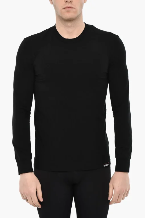 Sale T-shirt Girocollo Underwear a Maniche lunghe Uomo Intimo
