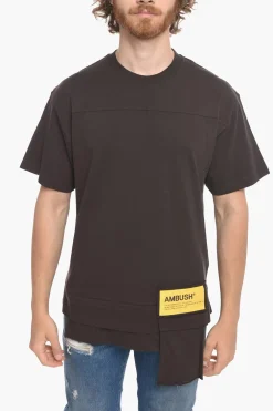 Hot T-Shirt Girocollo WAIST POCKET in Cotone Uomo T-Shirt