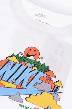 Outlet T-Shirt HAPPY CLOUD Girocollo con Stampa sul Fronte Bambino Abbigliamento
