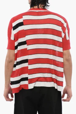 Clearance T-shirt In Lino A Righe Donna T-Shirts E Tops